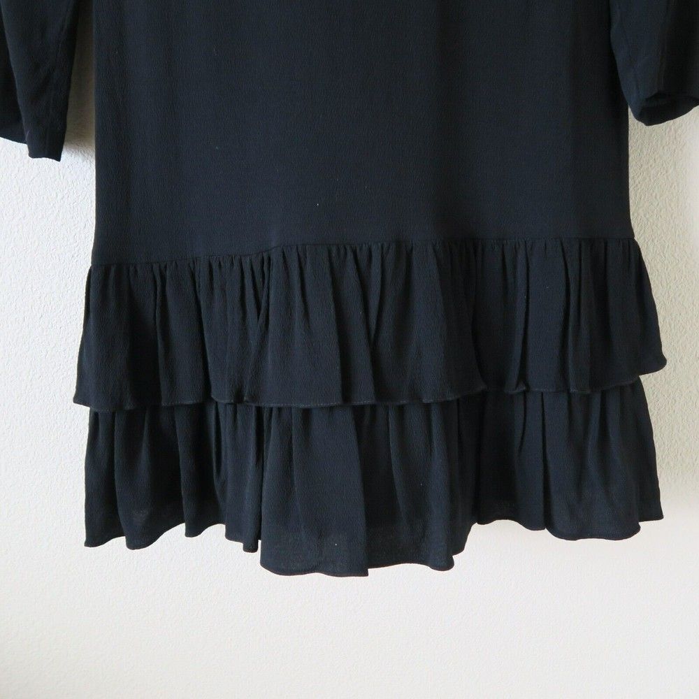 Elegant Black Long Sleeve Dress - Picture 5 of 10